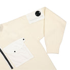 C.P. Company Knitwear Hooded Lambswool Gauze White Hoodies Detail view 1 | Overkill