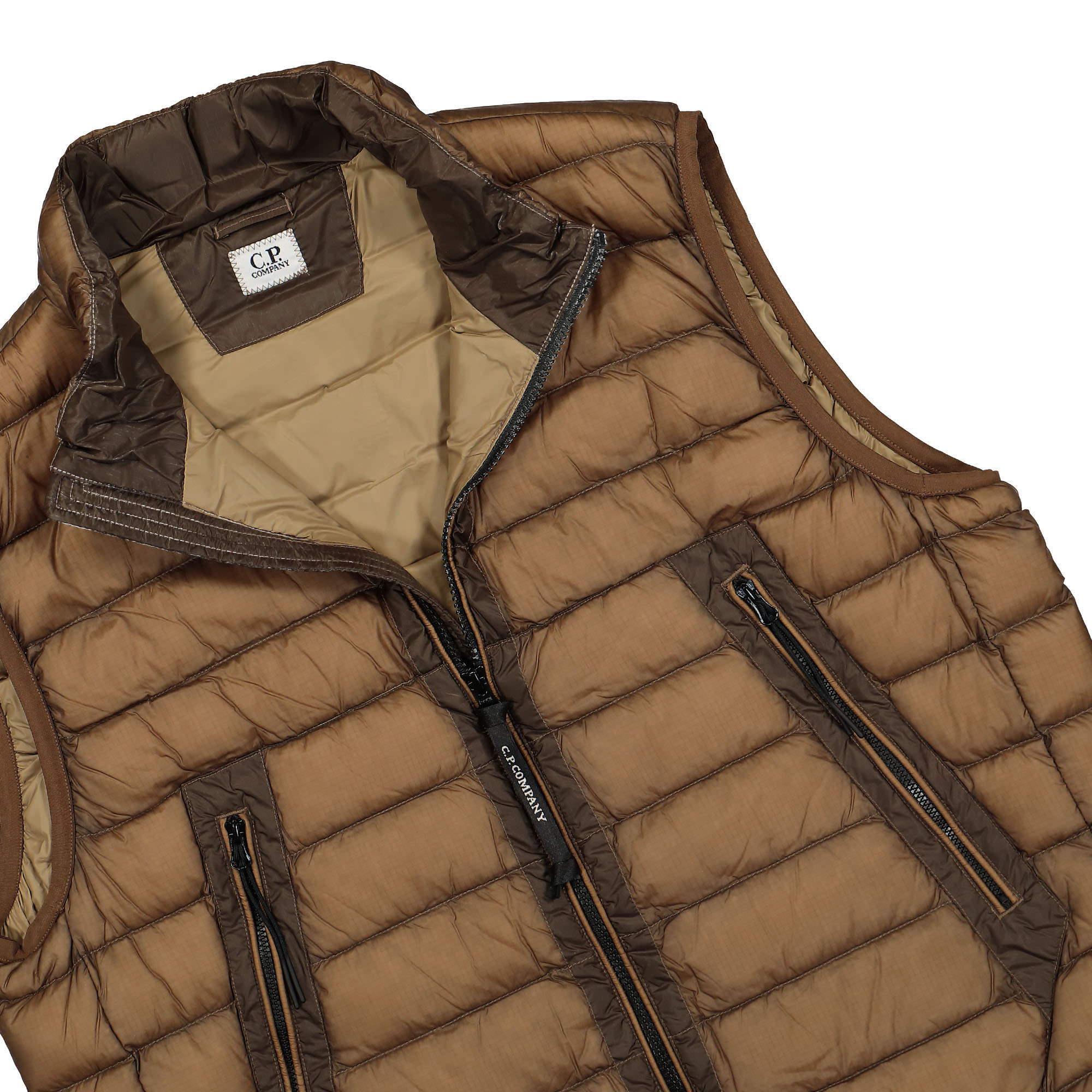 C.P. Company DD Shell Outerwear Vest Cumin Vests Detailfoto | Overkill