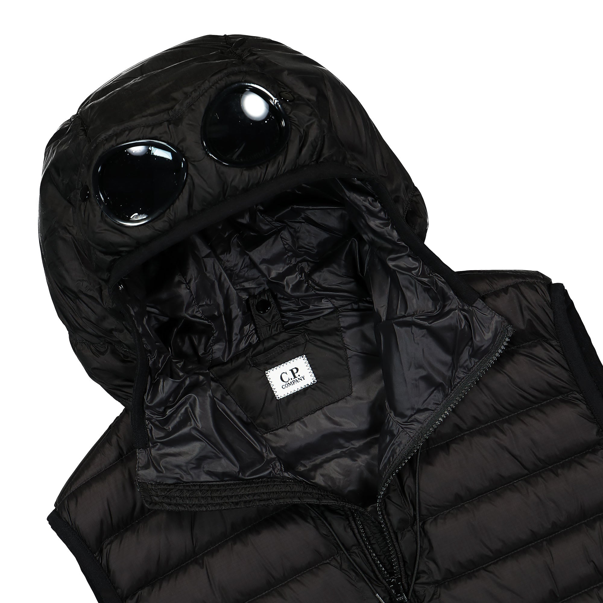 C.P. Company DD Shell Outerwear Vest Black Vests Close-up | Overkill