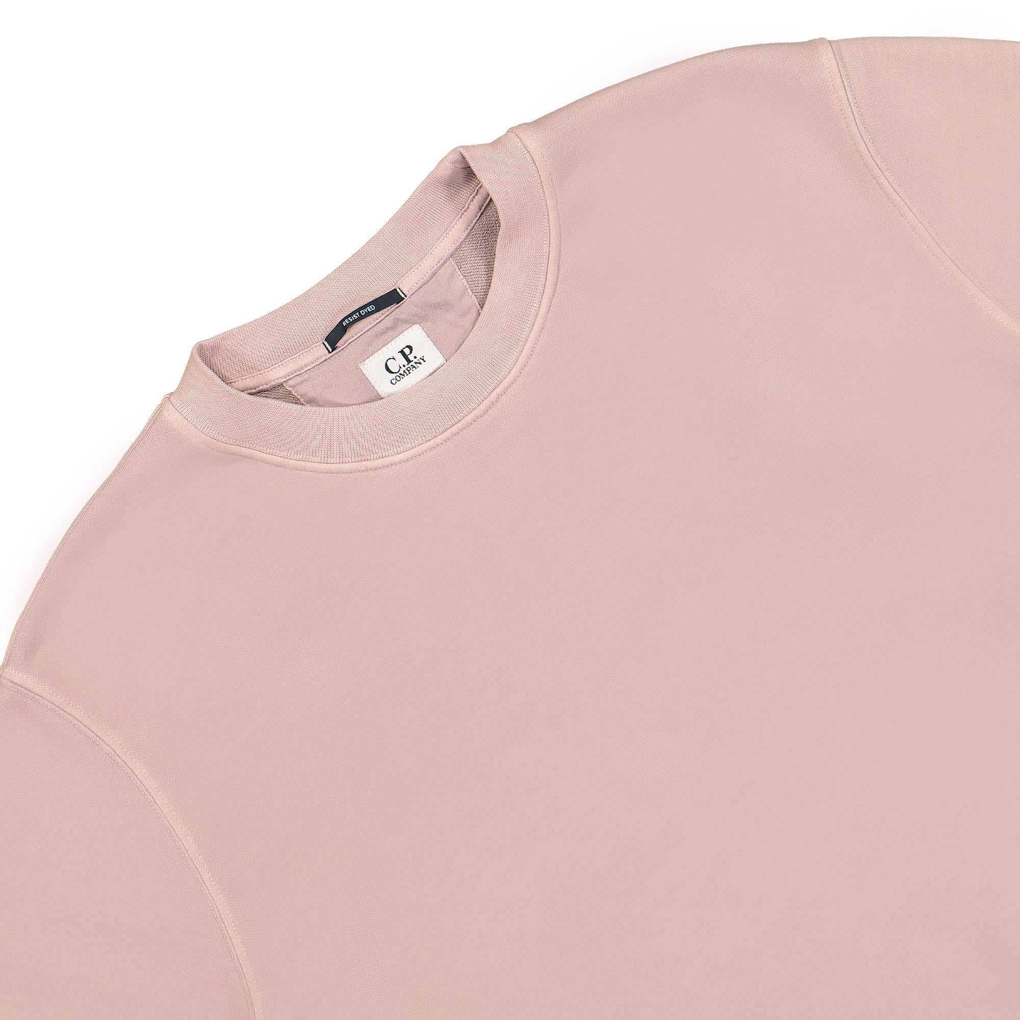 C.P. Company Brushed and Emerized Diagonal Fleece Sweatshirt Bark Sweatshirts Close-up | Overkill