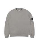 C.P. Company Brushed and Emerized Diagonal Fleece Sweatshirt Titanium Sweatshirts 13CMSS008A-006372R 939 | Overkill