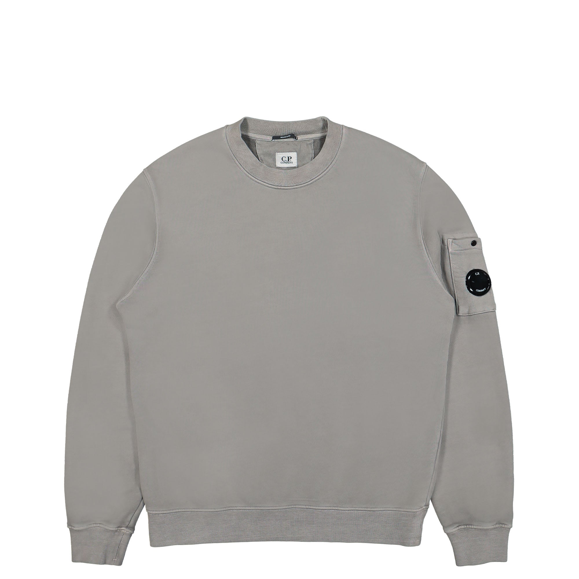 C.P. Company Brushed and Emerized Diagonal Fleece Sweatshirt Titanium Sweatshirts 13CMSS008A-006372R 939 | Overkill