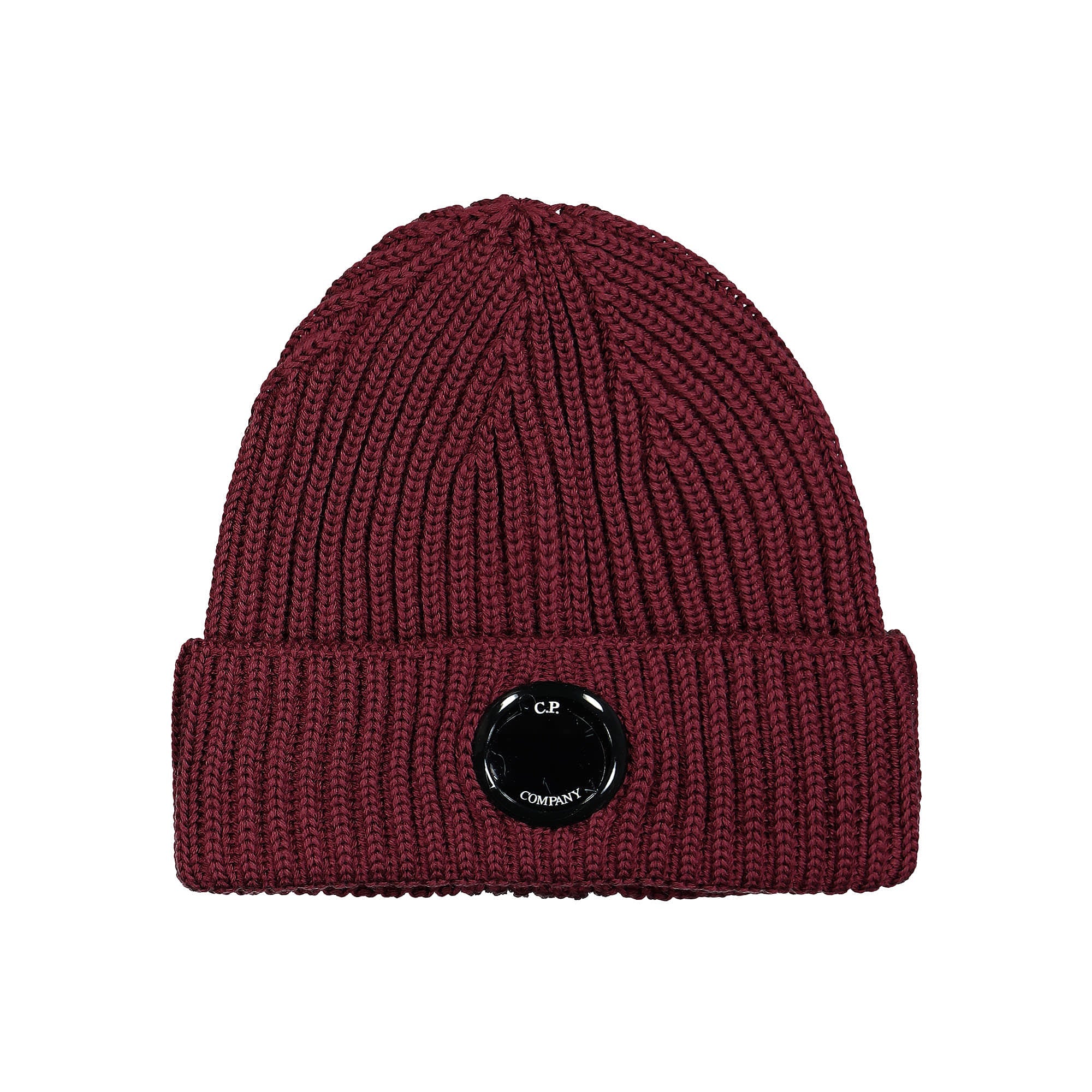 C.P. Company Extra Fine Merino Wool Logo Beanie Port Royal Beanies 13CMAC272A-005509A 589 | Overkill