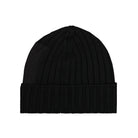 C.P. Company Extra Fine Merino Wool Logo Beanie Black Beanies  Material | Overkill