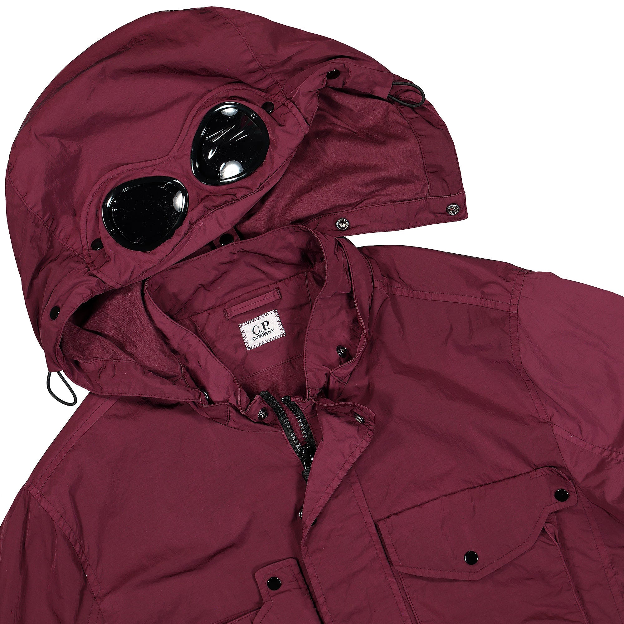 C.P. Company Chrome-R Goggle Jacket Port Royal Windbreaker Detailfoto | Overkill