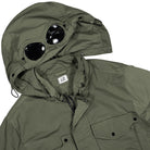 C.P. Company Chrome-R Goggle Jacket Thyme Windbreaker Detailfoto | Overkill