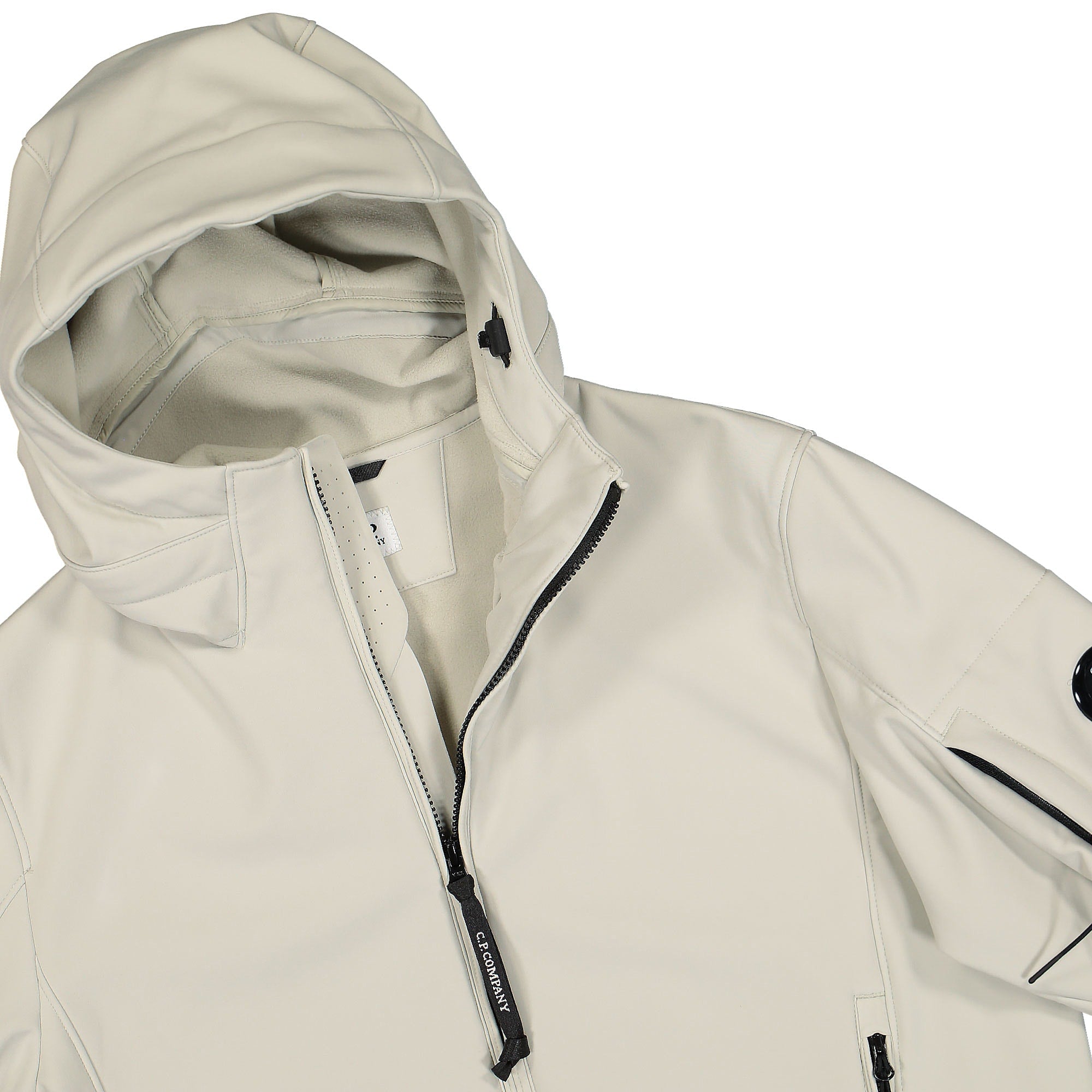 C.P. Company Shell-R Hood Jacket Pelican Jackets Close-up | Overkill