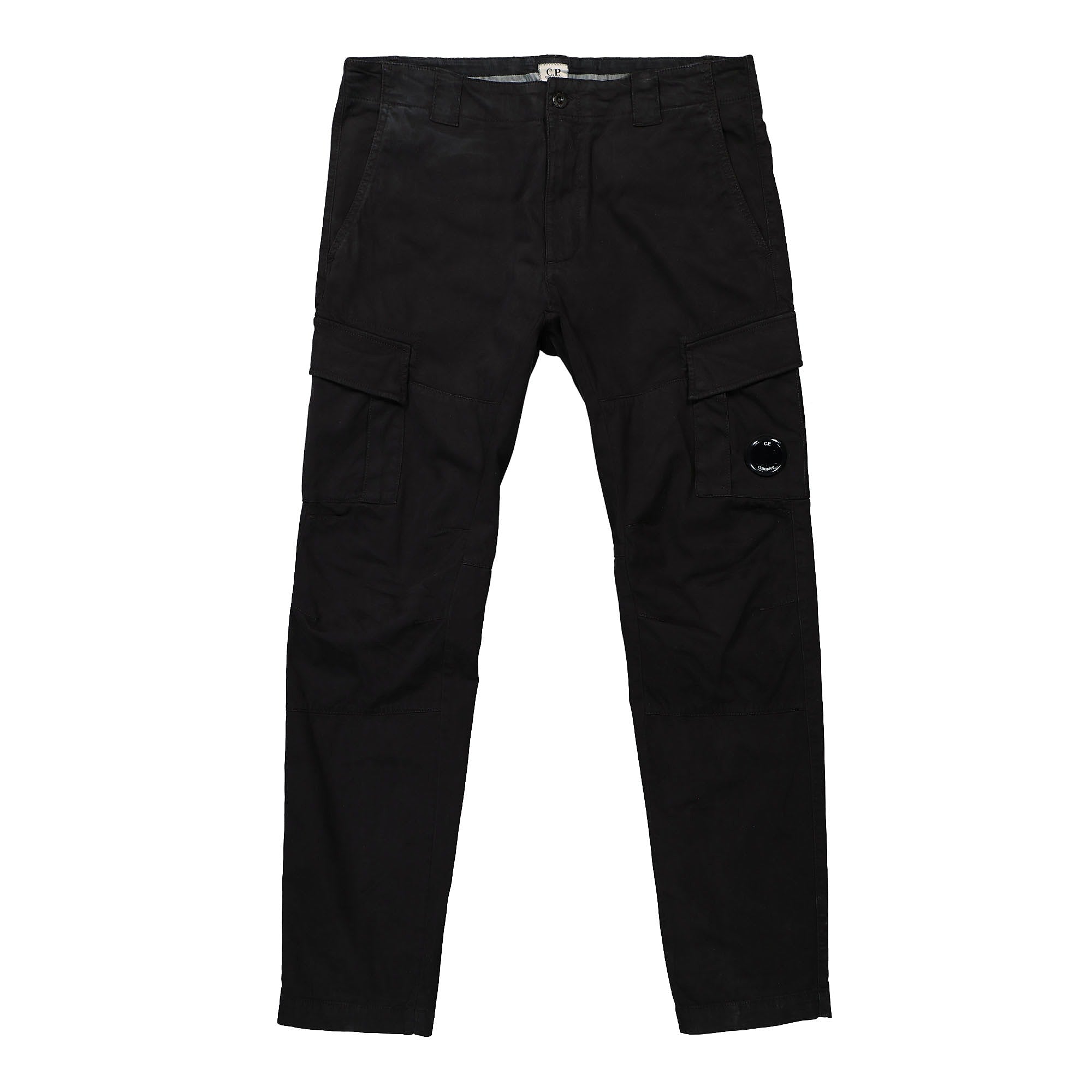 C.P. Company Stretch Sateen Cargo Pants Black Cargo Pants 13CMPA186A-005529G 999 | Overkill