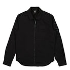 C.P. Company Gabardine Longsleeve Zip Shirt Black Shirts 13CMSH158A-002824G 999 | Overkill