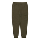 C.P. Company Diagonal Raised Fleece Track Pants Ivy Green Sweat & Track Pants 13CMSP017A-005086W 683 | Overkill