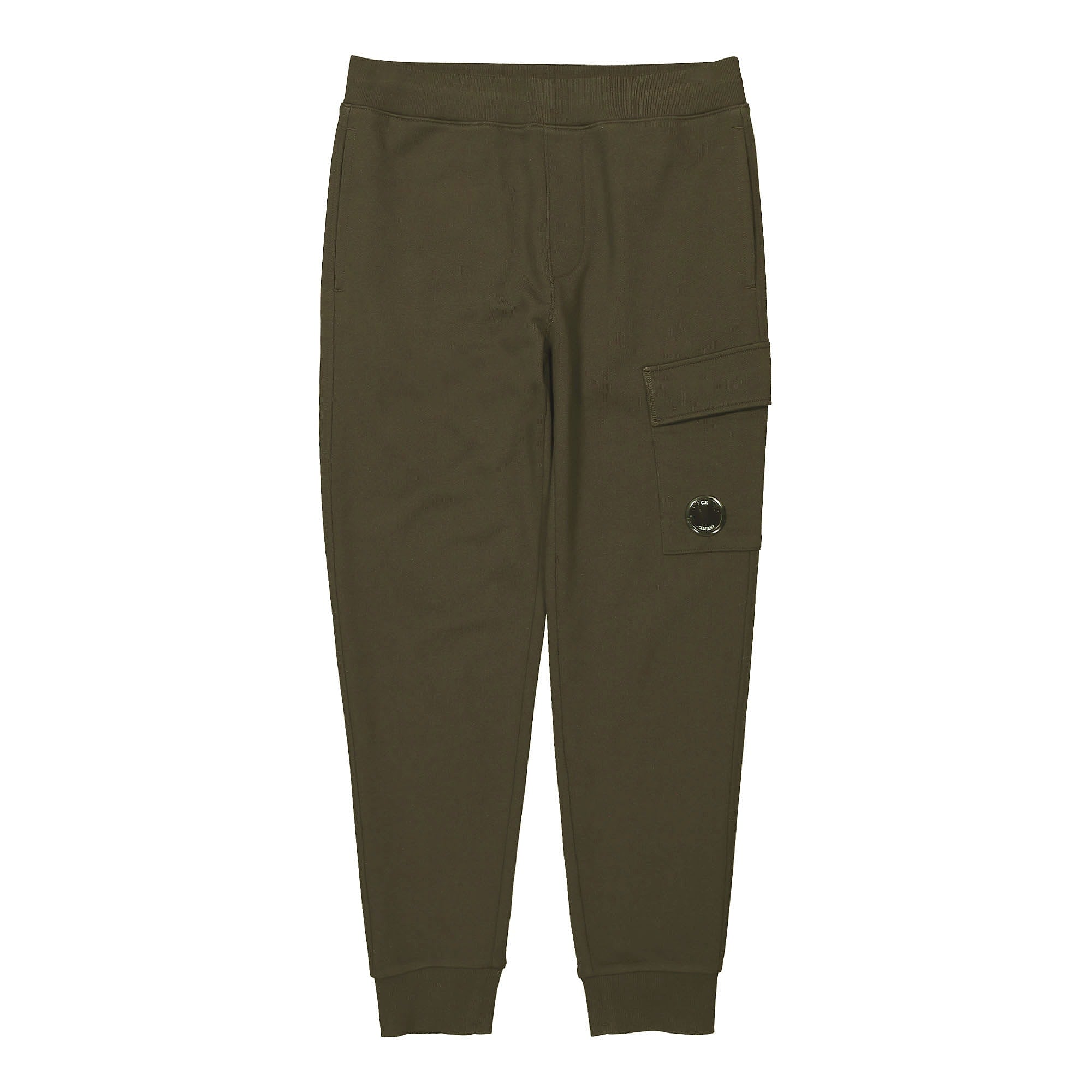 C.P. Company Diagonal Raised Fleece Track Pants Ivy Green Sweat & Track Pants 13CMSP017A-005086W 683 | Overkill