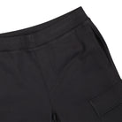 C.P. Company Diagonal Raised Fleece Track Pants Black Sweat & Track Pants Detailfoto | Overkill