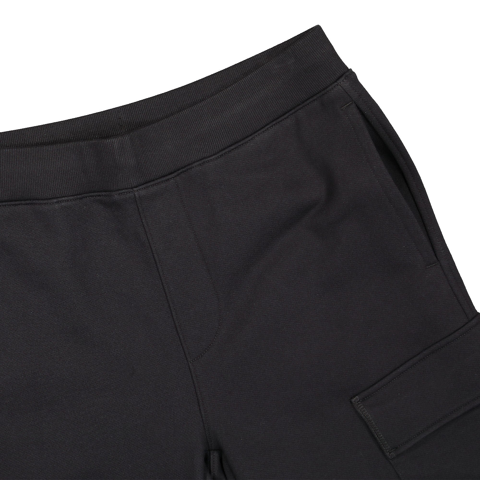 C.P. Company Diagonal Raised Fleece Track Pants Black Sweat & Track Pants Detailfoto | Overkill