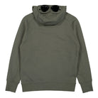 C.P. Company Diagonal Raised Fleece Goggle Hoodie Thyme Hoodies Material | Overkill