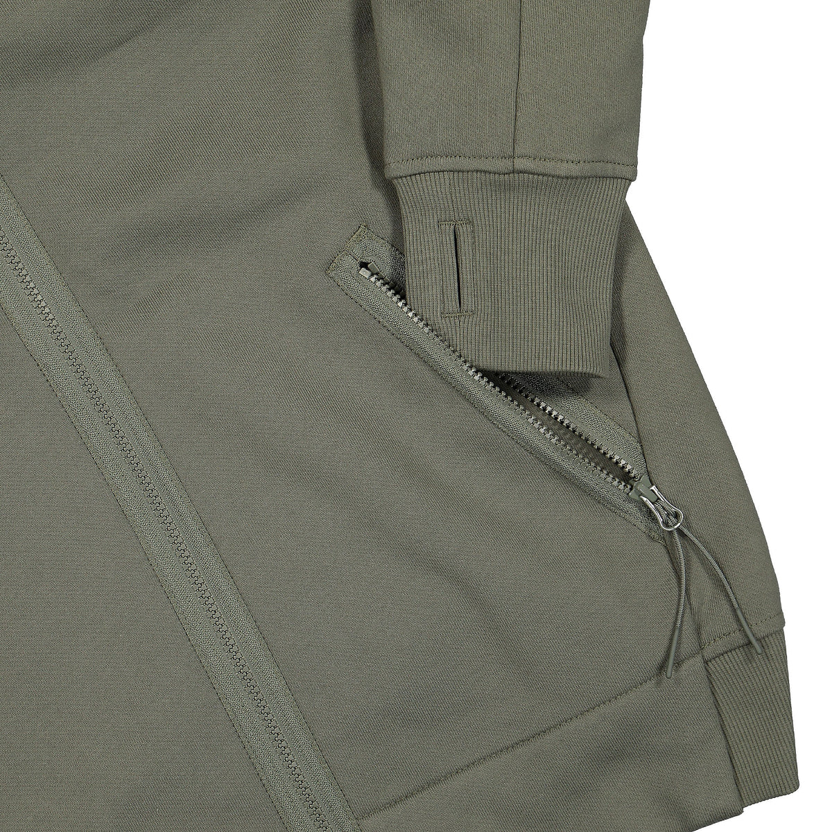 C.P. Company Diagonal Raised Fleece Goggle Hoodie Thyme Hoodies Detailfoto | Overkill