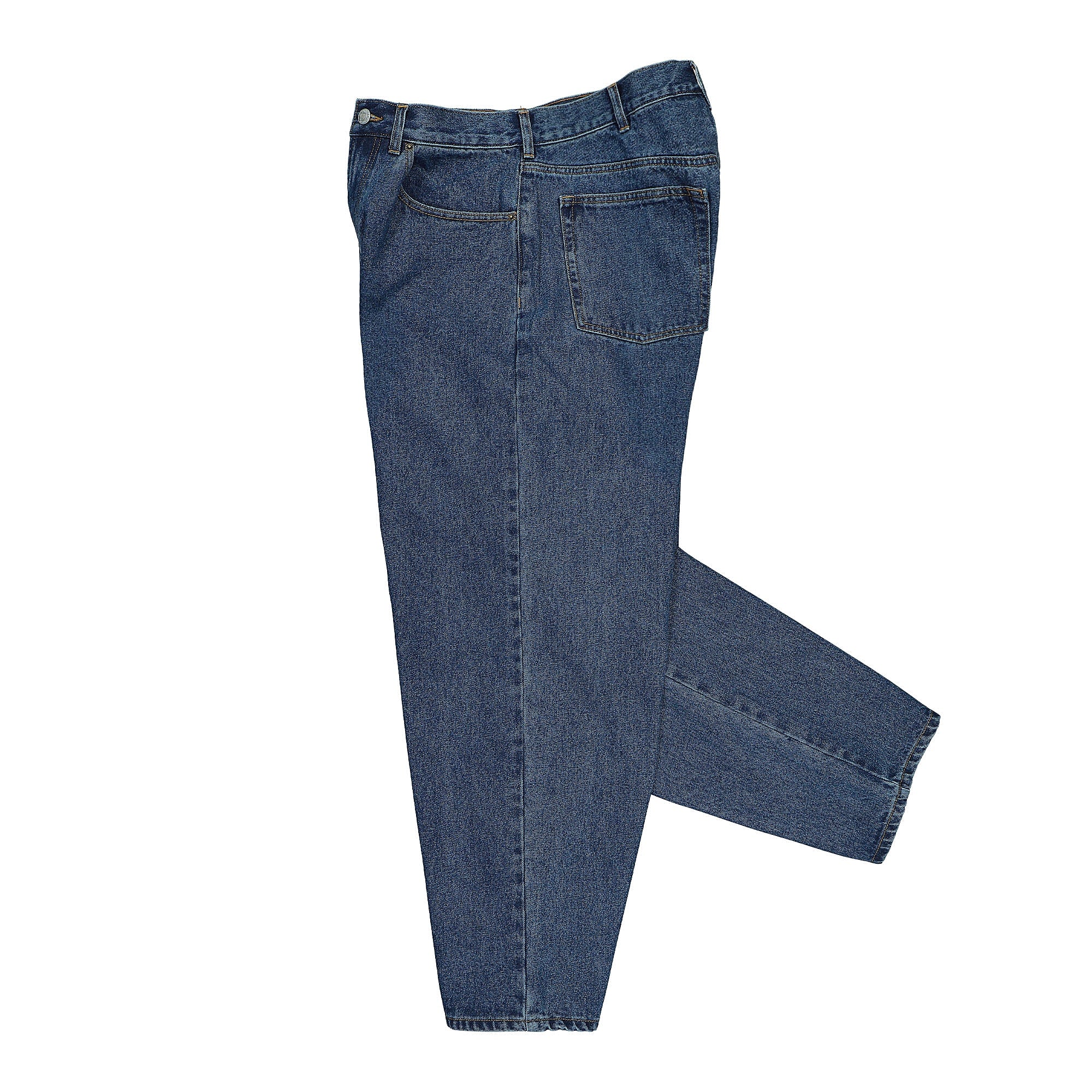 パンツ Eyelet Baggy Denim Pants TOWED22 Baggy Jeans for Girls Wide Leg Ripped High Elastic