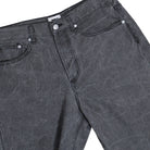 Obey Classic Wrinkle Baggy Denim Black Wrinkle Wash Denim Pant 142010111 / Black Wrinkle Wash Detail View 1 | Overkill
