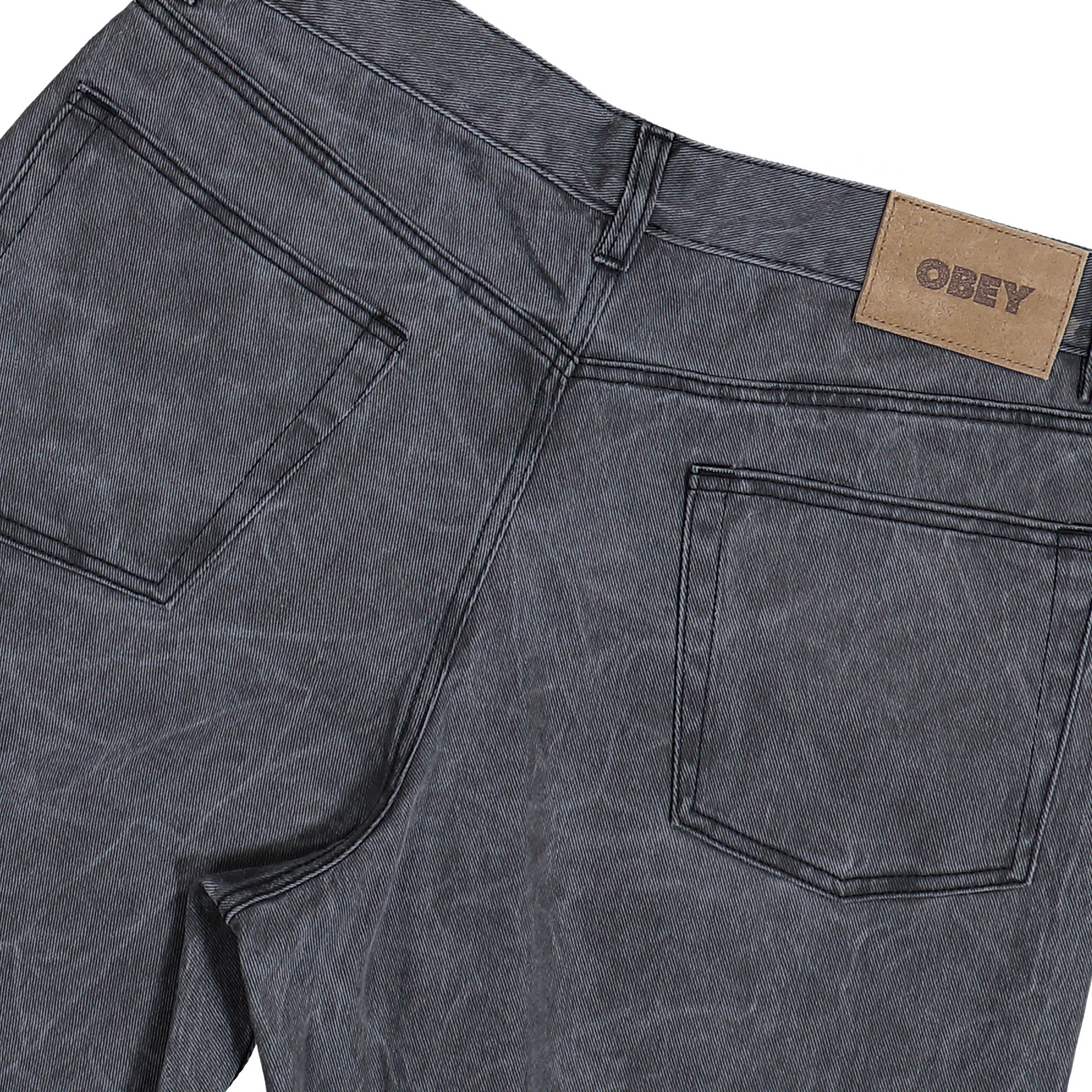 Obey Classic Wrinkle Baggy Denim 142010111 / Black Wrinkle