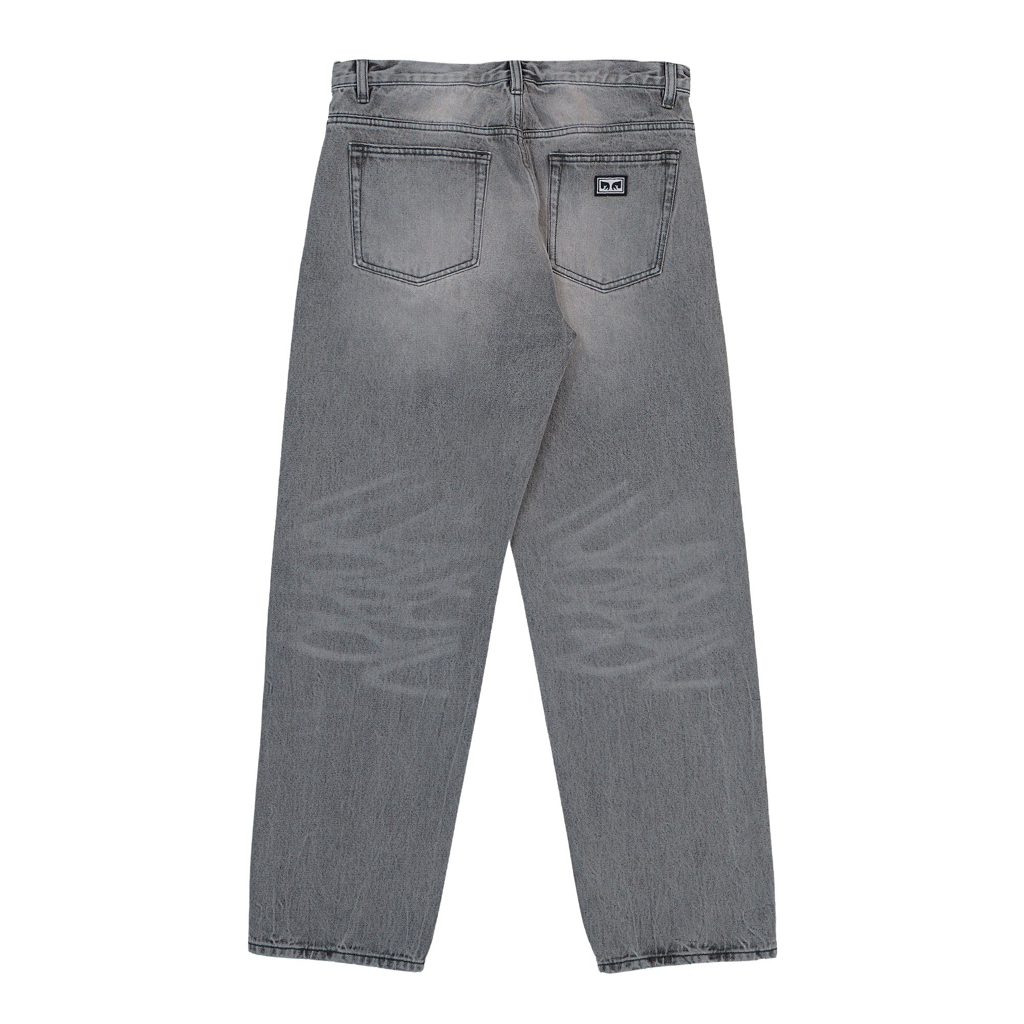 Obey Boxcar Straight Leg Denim Archive Grey Jeans 142010119-ARG Close-up | Overkill
