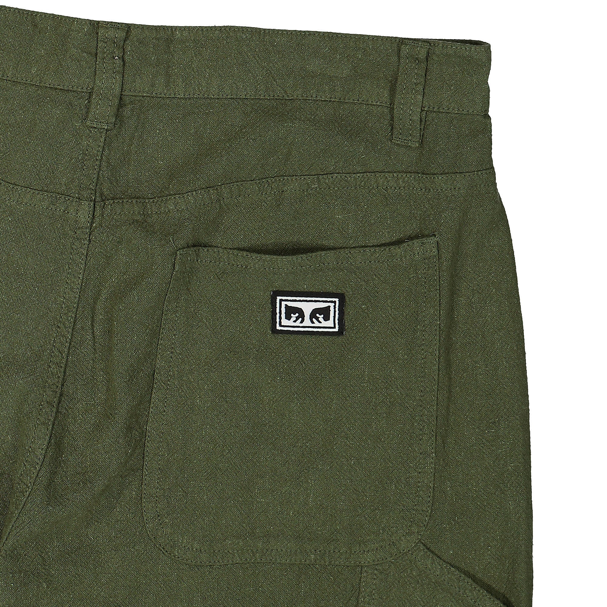 Obey Hardwork Linen Carpenter Pant Recon Army Casual Pants Detail view 1 | Overkill