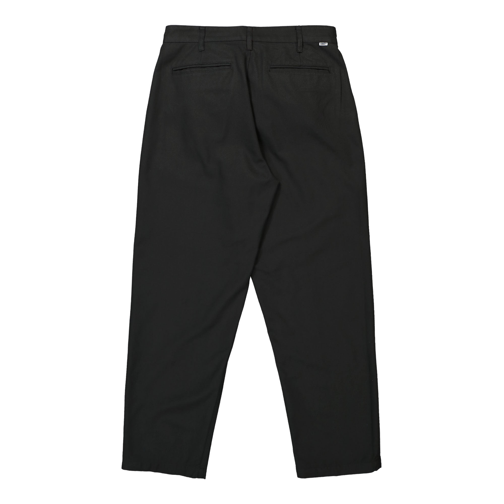 Obey Fubar Pleated Pant Black Casual Pants Material | Overkill