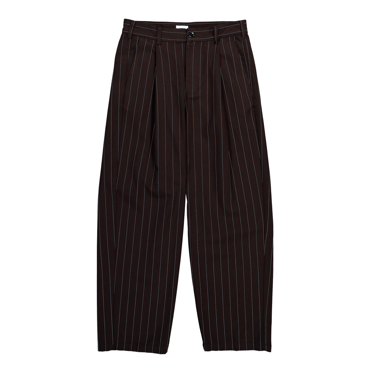 Obey Dean Stripe Pleated Pant Carbon Pinstripe Pants 142020262-CBP | Overkill
