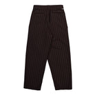 Obey Dean Stripe Pleated Pant Carbon Pinstripe Pants 142020262-CBP Close-up | Overkill
