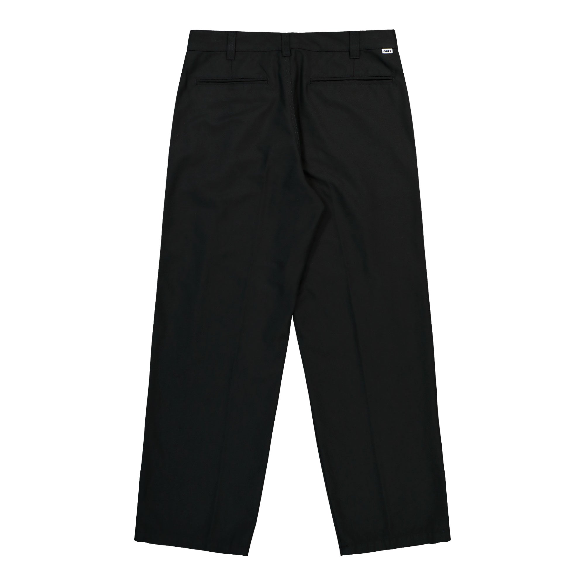 Obey Dean Pleated Pant Black Casual Pant 142020269-BLK Close-up | Overkill
