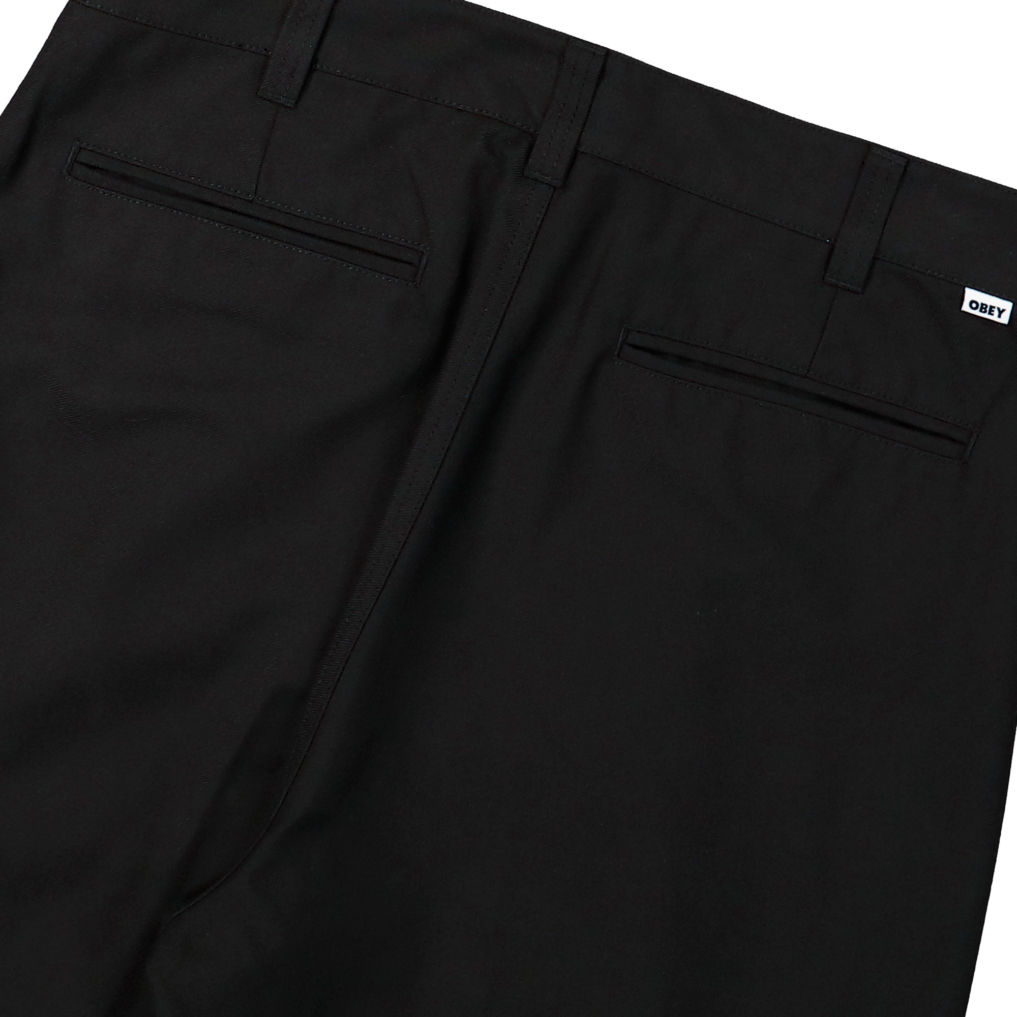Obey Dean Pleated Pant Black Casual Pant 142020269-BLK Detail View 2 | Overkill
