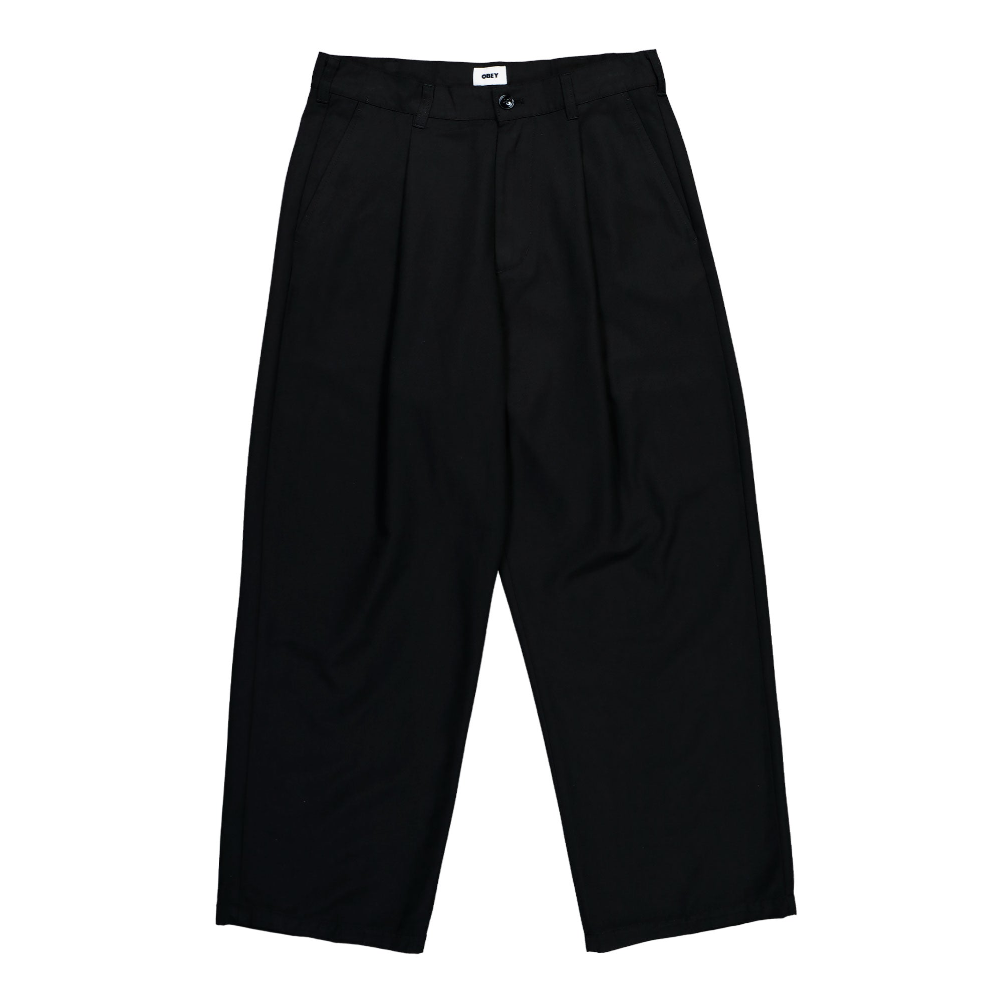Obey Otis Pleated Pant 142020270-BLK | OVERKILL