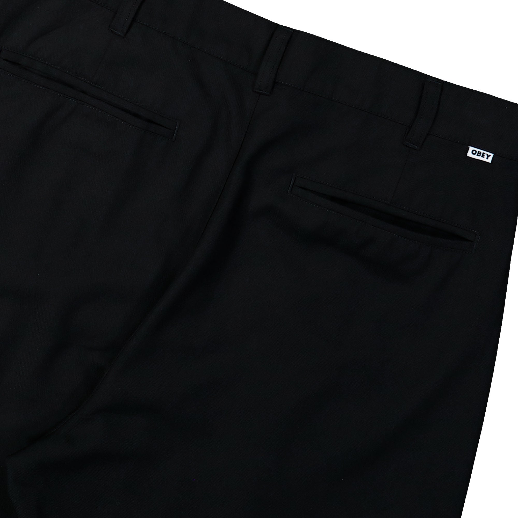 Obey Otis Pleated Pant 142020270-BLK | OVERKILL