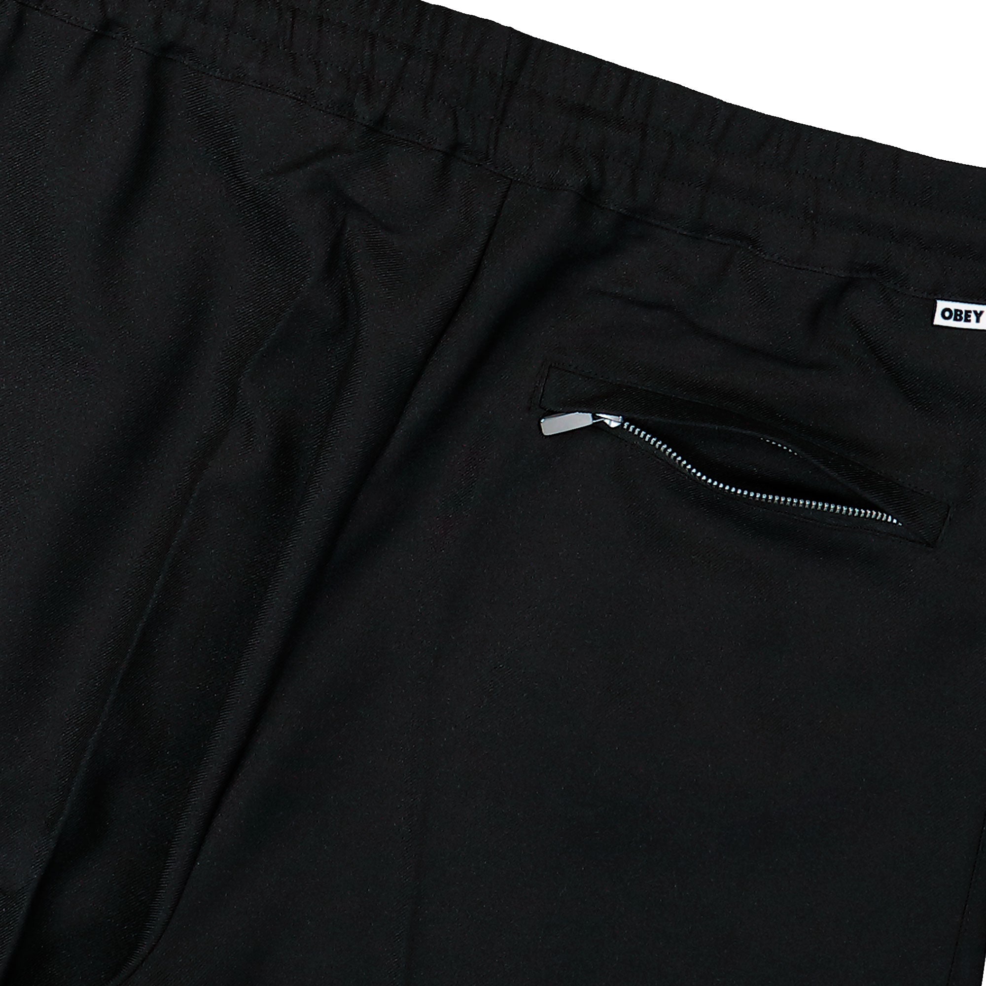 Obey Tailored Track Pant Black Casual Pant 142020277-BLK Detail View 2 | Overkill
