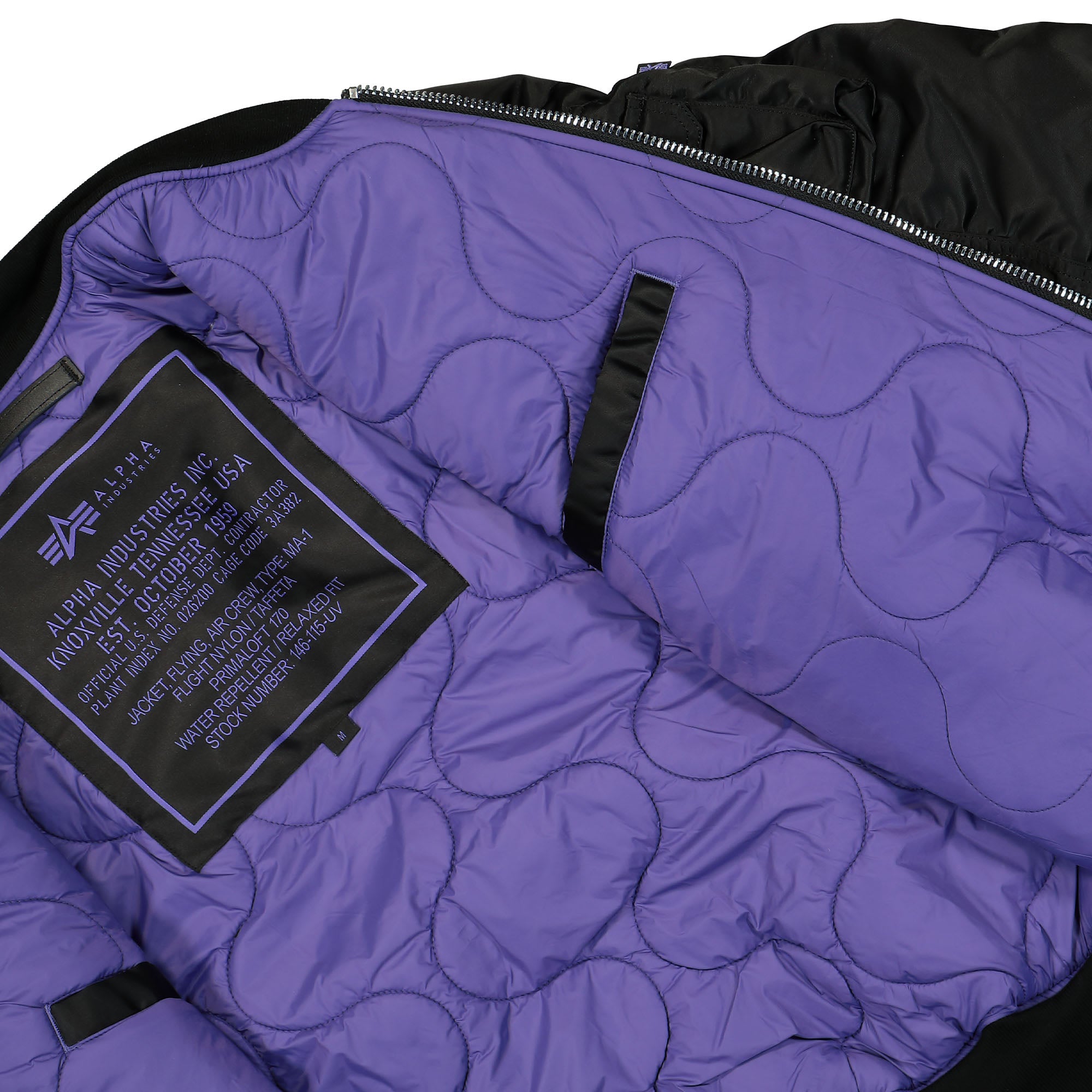 Alpha Industries MA-1 UV Black Bomber & Varsity Jackets Detail view 2 | Overkill