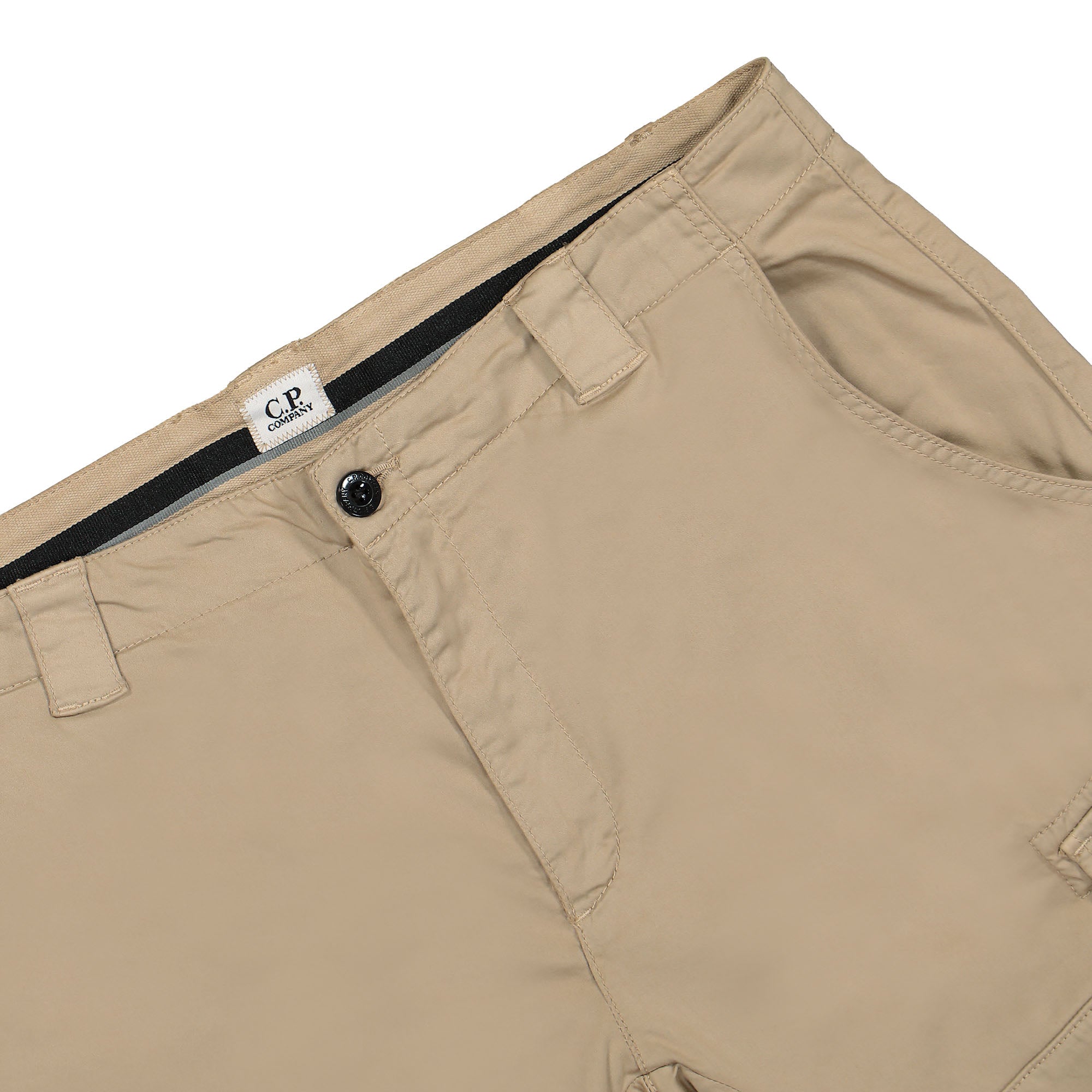 C.P. Company Stretch Sateen Cargo Shorts Cobblestone Shorts Detail view 1 | Overkill