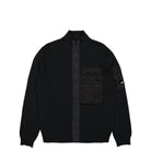 C.P. Company Cotton Mixed Zipped Knit Black Sweatshirts 14CMKN184A-005367M 999 | Overkill