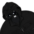C.P. Company Chrome-R Goggle Overshirt Black Windbreaker Close-up | Overkill