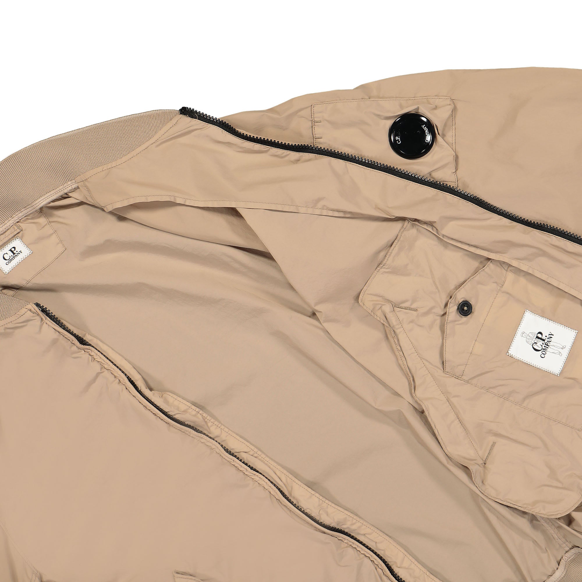 C.P. Company Nycra-R Bomber Jacket Cobblestone Bomber & Varsity Jackets Detail view 2 | Overkill