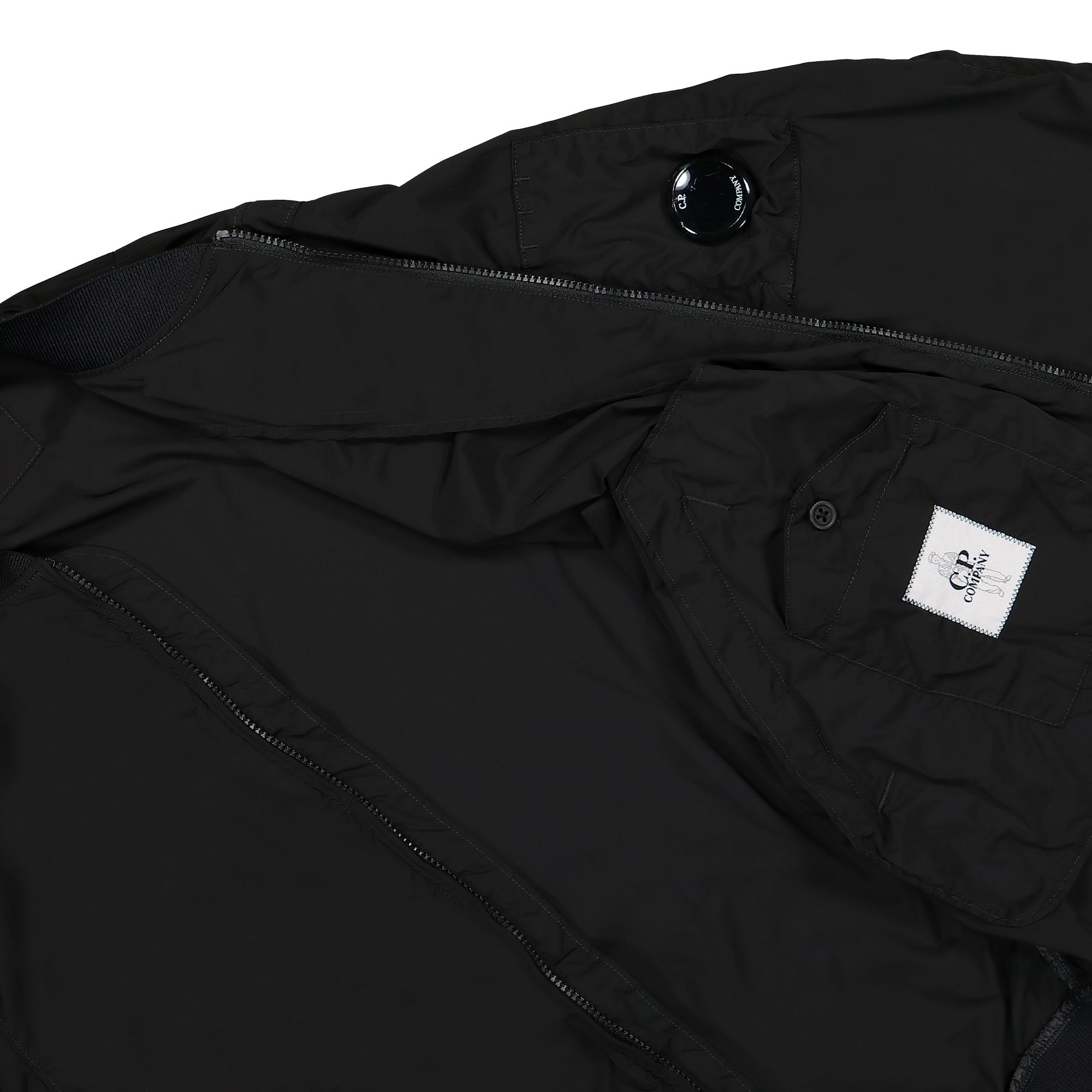 C.P. Company Nycra-R Bomber Jacket Black Bomber & Varsity Jackets Detail view 2 | Overkill
