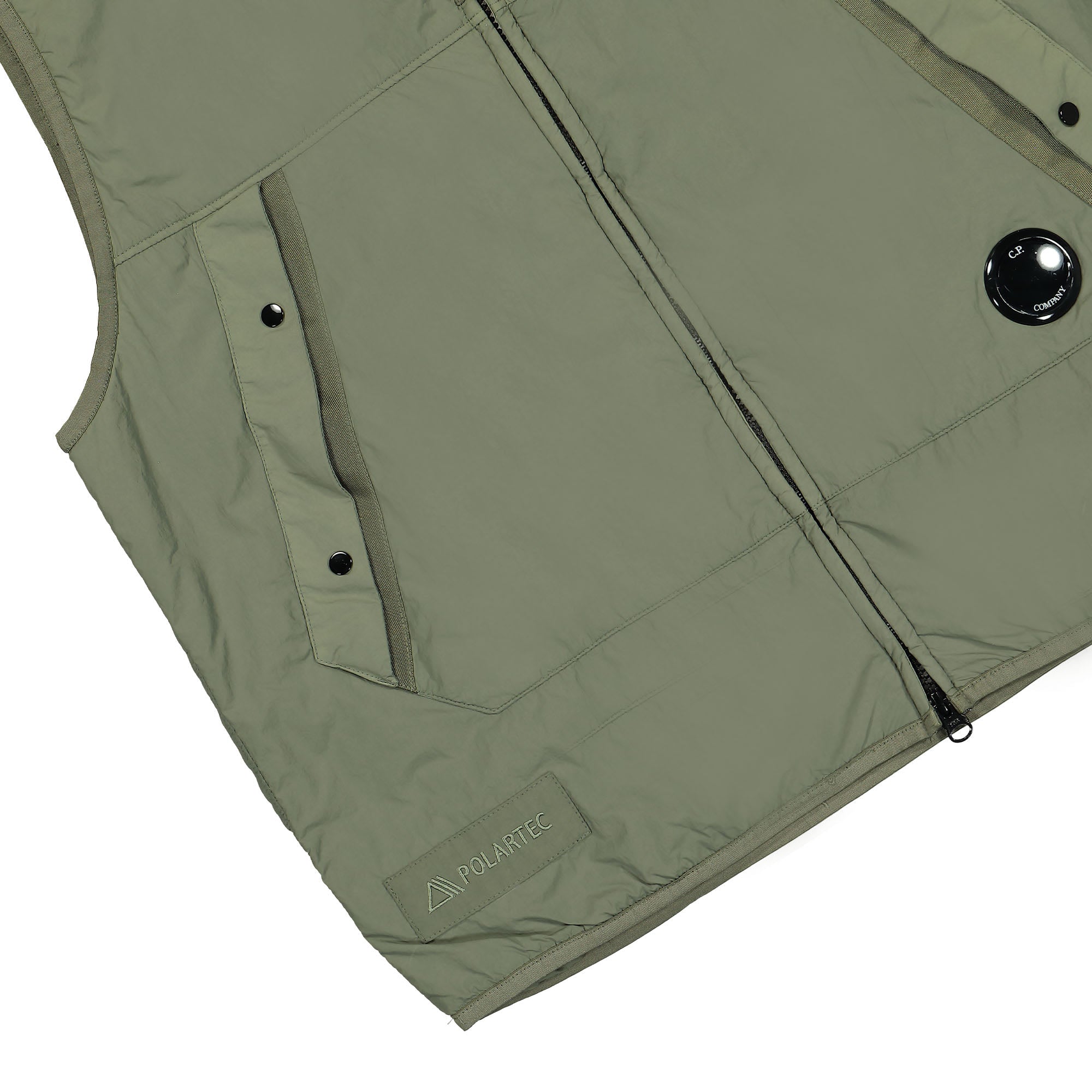 C.P. Company G.D.P. Vest Bronze Green Vests Detail view 1 | Overkill