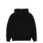 C.P. Company Diagonal Raised Fleece Pullover Hoodie Black Hoodies Material | Overkill