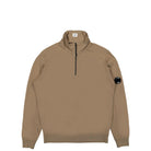 C.P. Company Light Fleece Quarter Zipped Sweatshirt Lead Gray Sweatshirts 14CMSS035A-002246G 339 | Overkill