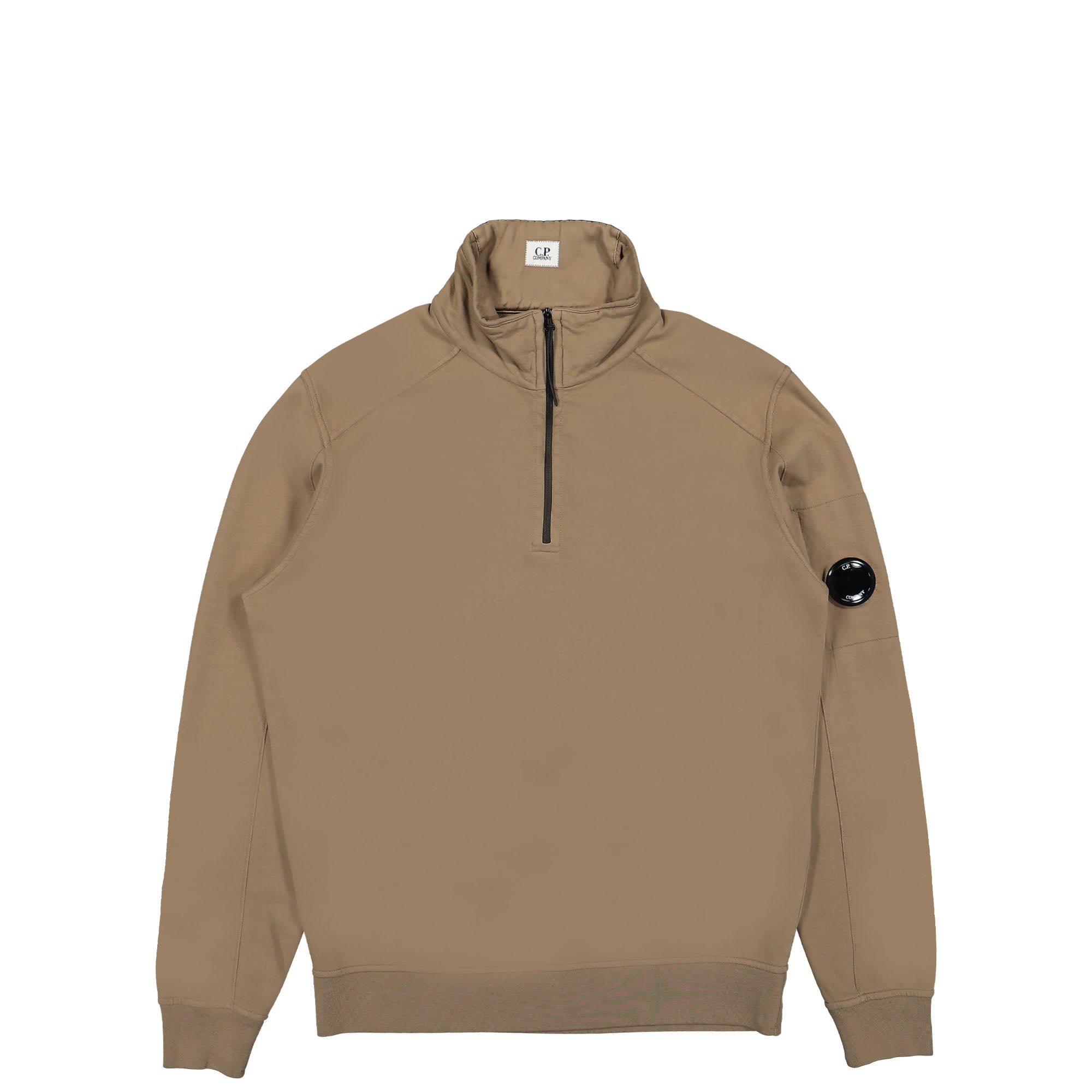 C.P. Company Light Fleece Quarter Zipped Sweatshirt Lead Gray Sweatshirts 14CMSS035A-002246G 339 | Overkill