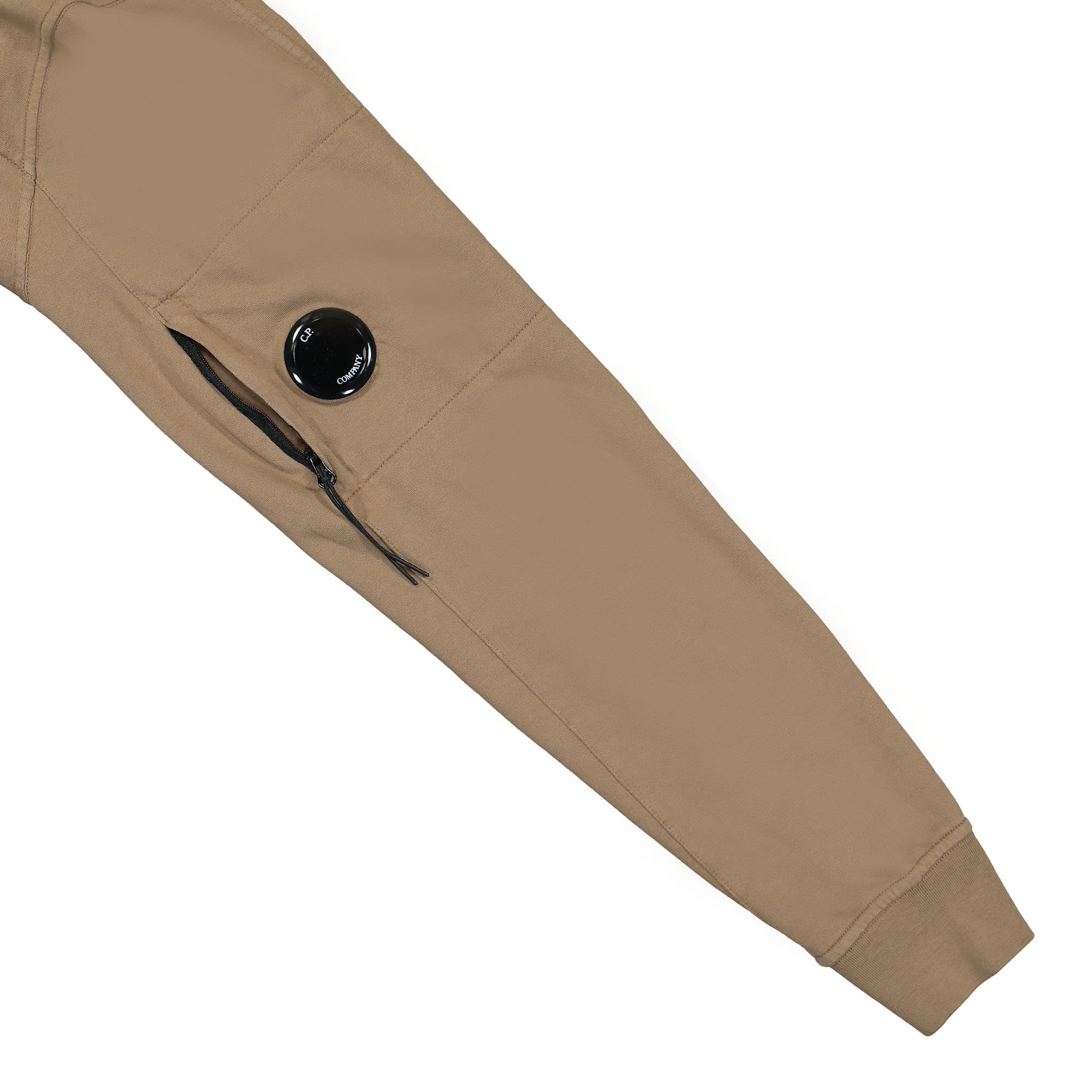 C.P. Company Light Fleece Quarter Zipped Sweatshirt Lead Gray Sweatshirts Detail view 1 | Overkill