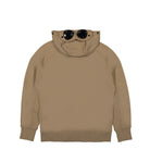 C.P. Company Diagonal Raised Fleece Goggle Zipped Hoodie Lead Gray Hoodies Material | Overkill