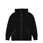 C.P. Company Diagonal Raised Fleece Goggle Zipped Hoodie Black Hoodies 14CMSS082A-005086W 999 | Overkill