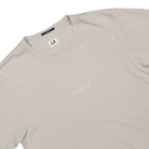 C.P. Company 24/1 Jersey Resist Dyed T-Shirt Melange Grey T-Shirts Close-up | Overkill