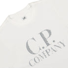 C.P. Company 30/1 Jersey Large Logo T-Shirt Gauze White T-Shirts Close-up | Overkill