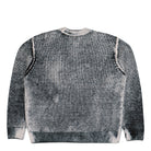 Obey Spray Effect Sweater Dark Black Multi Sweatshirt 151000109-DKB Close-up | Overkill
