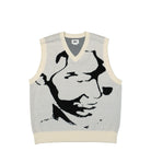 Obey Defaced Vest Unbleached Multi Sweater Vests 151000066 / Unbleached Multi | Overkill