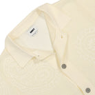 Obey Tear Drop Open Knit Shirt Unbleached Shirts Close-up | Overkill